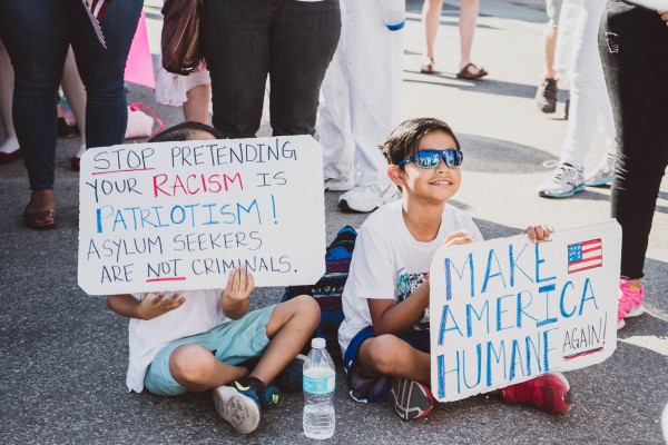 Children protest immigration policy