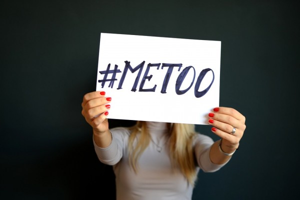 hashtag MeToo sign