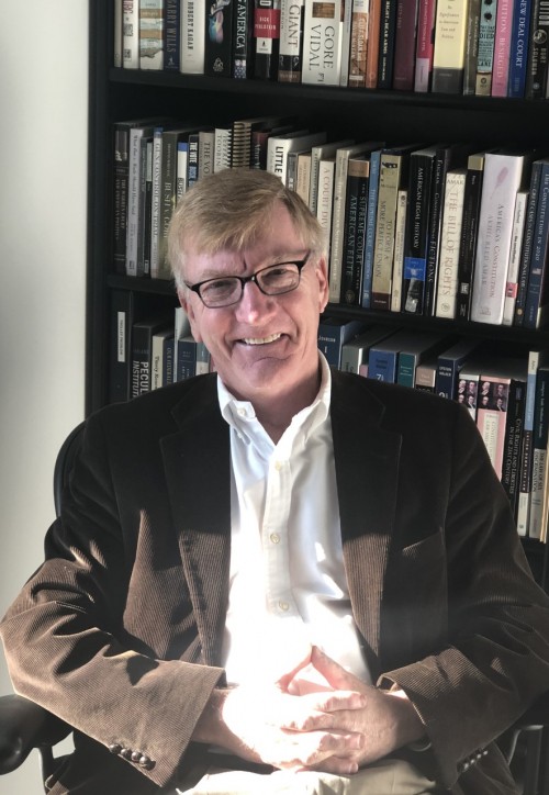 Professor Spivey in his office